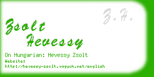 zsolt hevessy business card